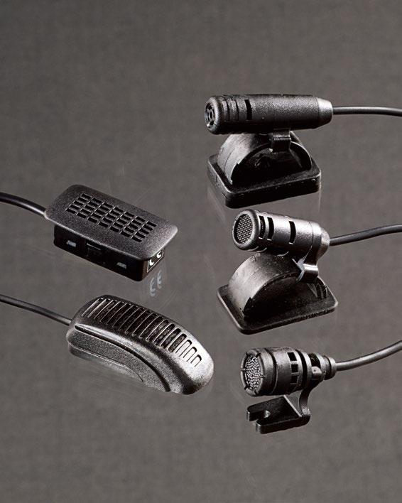 Freisprechmikrofone Richtmikrofone mit Nierencharakteristik und peiker Low-Noise-Technologie Kleine Baugröße Optional mit regelbarem Verstärker
