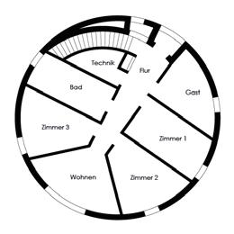 desto weniger Wärmeverluste. Das Konzept funktioniert übrigens ohne eine Anlage zur automatischen Wohnungslüftung.