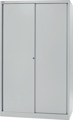 ; Ordnerhöhe (OH) Hinter den mit einem Zylinderschloss ausgestatteten Türen kön lieferbar in 833 Schwarz und viert werden.