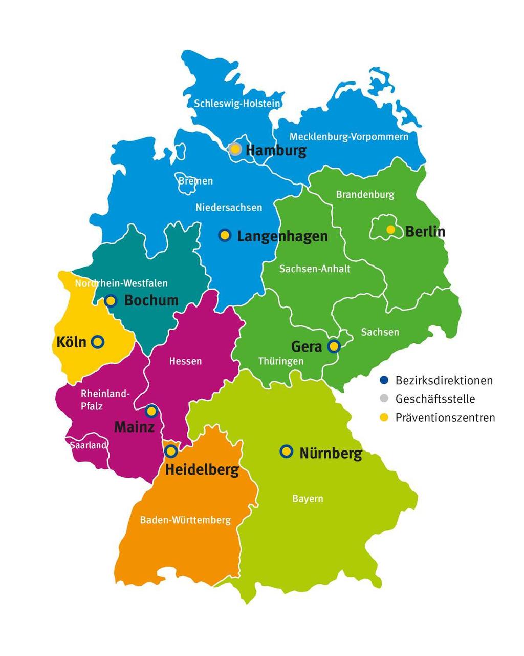 Standortkonzept Zielmodell Orientierung an Bundeslandgrenzen!
