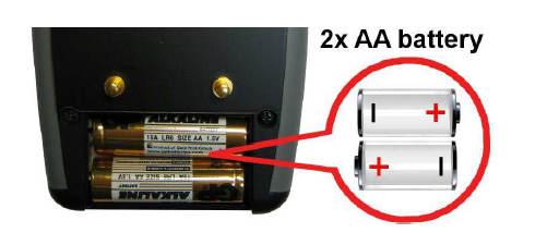 Power supply: VI-D4 meter is battery powered. It uses 2 AA type batteries. Both, rechargeable and standard batteries may be used. Battery status shows the remaining capacity of the batteries.