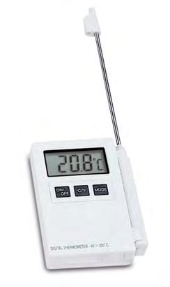 Robuste und handliche Einstechthermometer Robust and handy insertion thermometer P200 Sehr preisgünstiges, robustes Messgerät zur Temperaturbestimmung von Luft, Gasen, Flüssigkeiten und plastischen