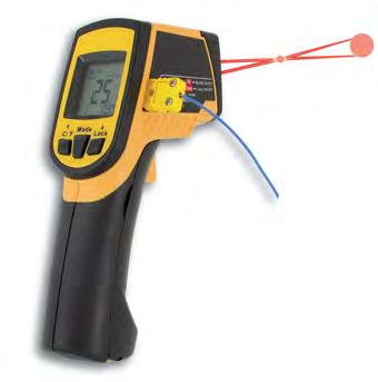 Infrarot-Thermometer mit Doppel-Laservisier Infrared thermometer with double-laser sighting ScanTemp 485 / ScanTemp 486 Mit Infrarotmessgeräten messen Sie die Oberflächentemperatur.