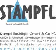 PAGE 7 Daten & Fakten > Bauträger Stampfl Bauträger GmbH & Co KG Gewerbepark Trimmelkam 1 5120 St.