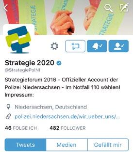 Niedersachsen Folgen Sie schon dem offiziellen Twitter-Account der Strategie 2020? Behörden. Denn jede Behörde kümmert sich grundsätzlich um ihre eigene Strategie.