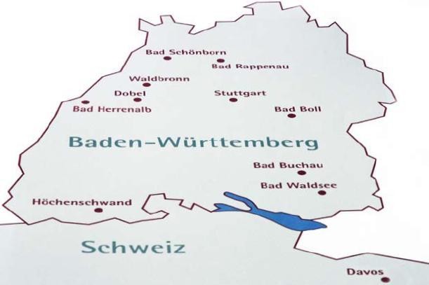 Die Standorte des Verbundes Heidelberg Bad Mergentheim Bad Kissingen