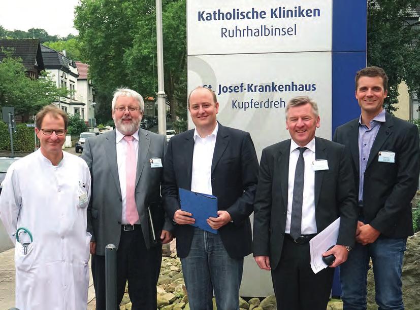 Geschäftsführer Martin Blasig stellte die Leistungsschwerpunkte der Katholischen Kliniken Ruhrhalbinsel, zu denen außerdem das St.