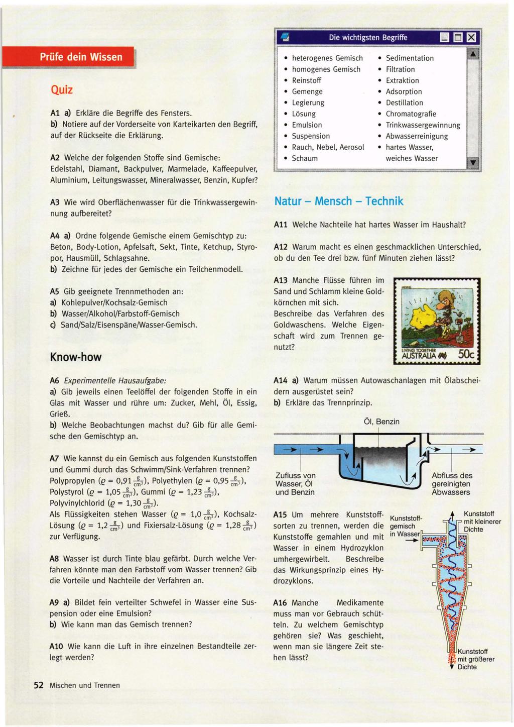 ;;; Die wichtigsten Begriffe I!!!I lij ~ Prüfe dein Wissen Quiz Al a) Erkläre die Begriffe des Fensters. b) Notiere auf der Vorderseite von Karteikarten den Begriff, auf der Rückseite die Erklärung.