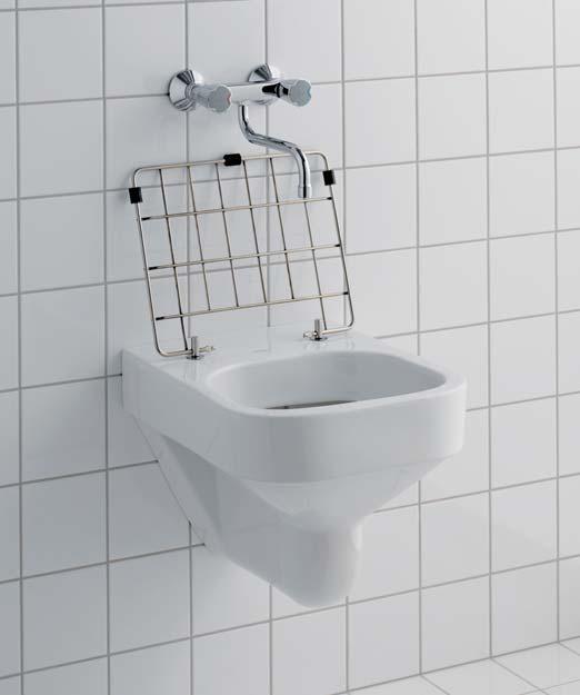 Identische Anschlussmaße üblicher WCs ermöglichen den Einsatz vieler verschiedener Standard-Vorwandelemente.