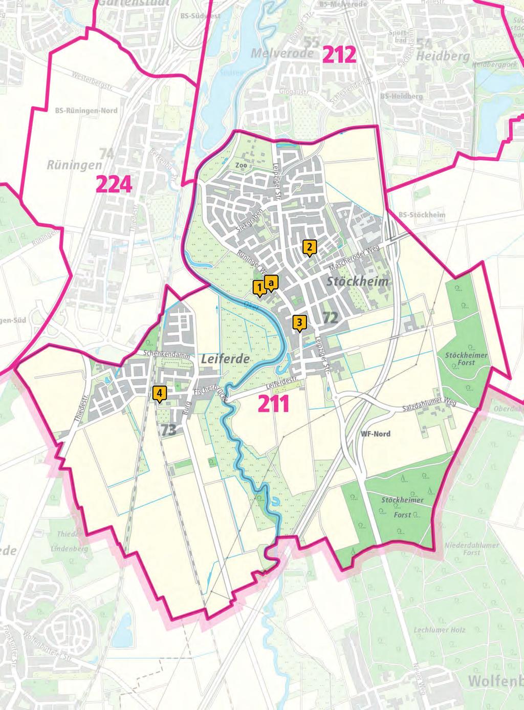 Erichtungen im Stadtbezirk 211 Erichtungen