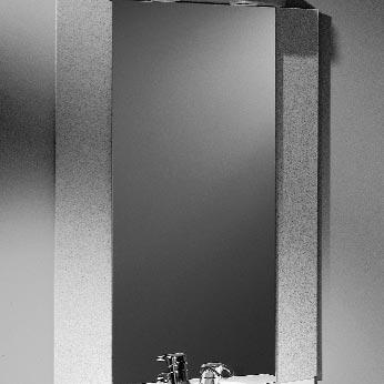 AKZENT INTEGRA 500 180 Spiegel mit Rahmen aus VARICOR Modell-Nr. und 460035/093 Confetti Farb-Nr.