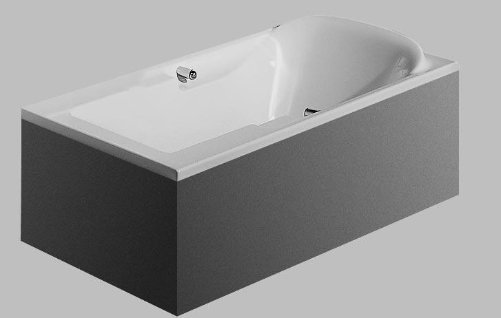 Badewanne/ Whirlpools 75 15 70 Ø52 130 700 290 1410 85 35 410 435 130 190 35 90 275 Badewanne EUROTREND Modell- Nr.