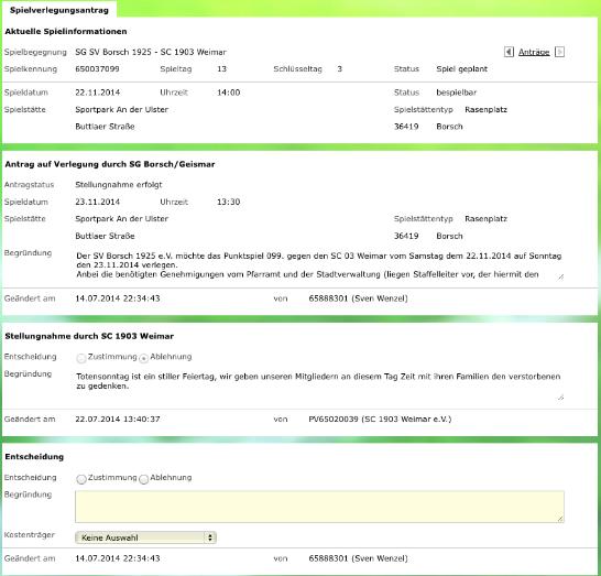 Antragverein die Einzahlung der Verlegungsgebühr ihm nachweist, Scan oder Fax, ansonsten passiert NICHTS.