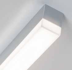 PMMA diffuser cubic, flat or round 4 lenghts available High colour rendering energy efficient LED Lampada LED a parete a ridotto ingombro in alluminio Superficie anodizzata o verniciata a polveri in