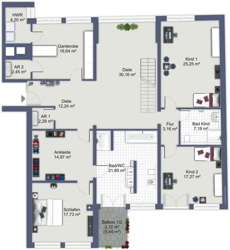 7 Zimmer Eigentumswohnung Esprit - Ebene 1 WHG 07 [2. - 4. Obergeschoss] Wir sind für Sie da! Tel.