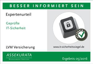 (Folgerating) LVM Versicherung erhält IT-Security-Siegel der ASSEKURATA Management Services GmbH Köln, den 24.