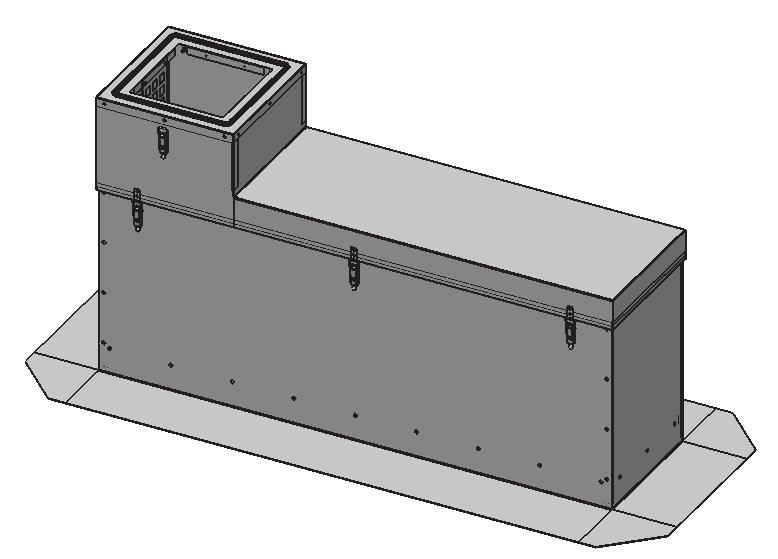 17 4 DVSAR-A: Dachsockel Der hier beschriebene Dachsockel ist Bestandteil des Dachventilatorsets DVSAR-Axx (Dachsockel + Motor) integrierte Schalldämmung- Kulisse (herausnehmbar) Abmessungen