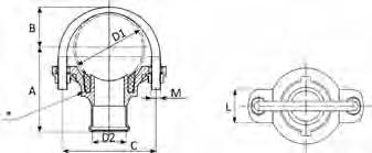 Bracket with female thread