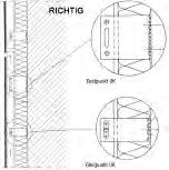 Die Befestigung darf nur mit Wanit Fulgurit Fassadenschrauben (5,5 x 35 oder 5,5 x 45) erfolgen.