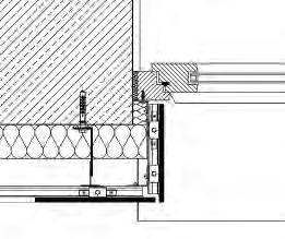 FASSADENSYSTEME Fensterleibung Horizontalschnitt: