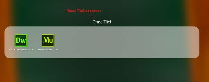 a) Mit welcher Tastenkombination rufen Sie das Launchpad auf F4- Taste... b) Im Launchpad einen NEUEN Ordner anlegen und das App hineinverschieben. 1.