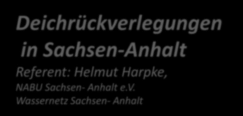 Helmut Harpke, NABU Sachsen-