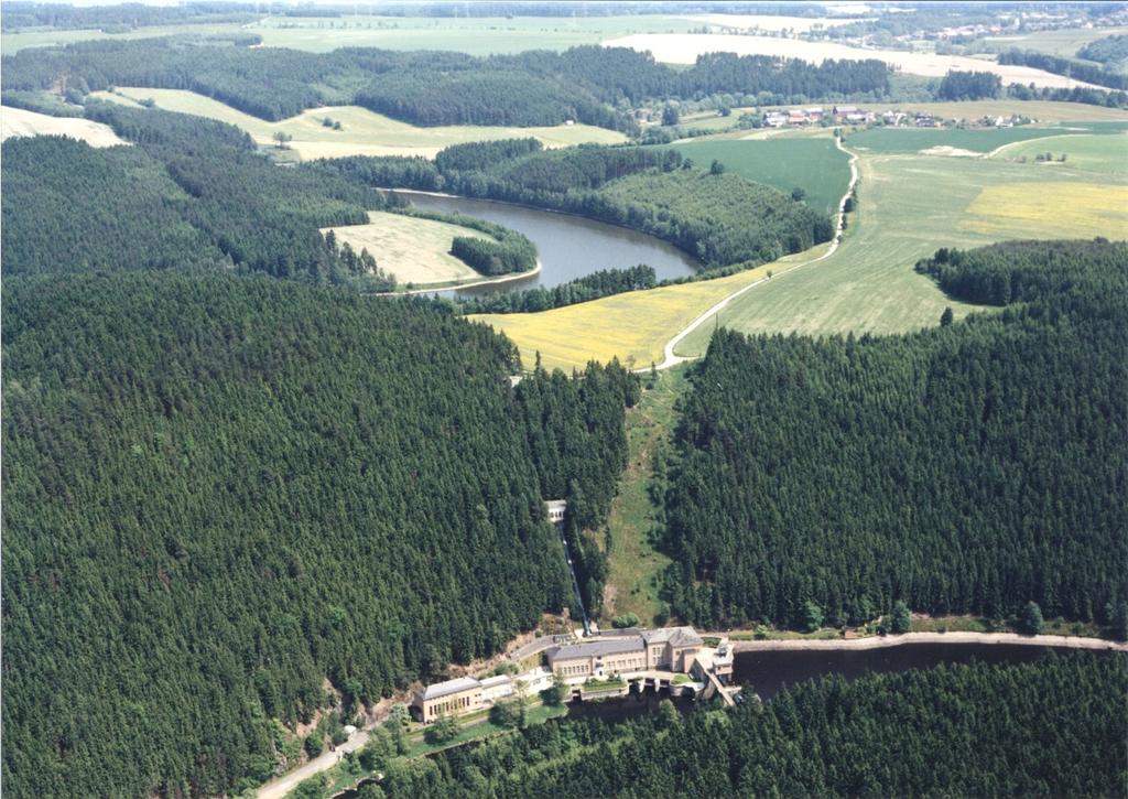 Pumpspeicherwerke von Vattenfall in Thüringen Ehemaliges PSW in Thüringen (jetzt nur noch Laufwasserkraftwerk) Ehem.