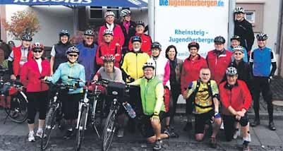 Samstags ging es mit dem Rad ohne schweres Gepäck am Rhein entlang in Richtung Koblenz und wieder zurück zur Rheinsteig-Jugendherberge.