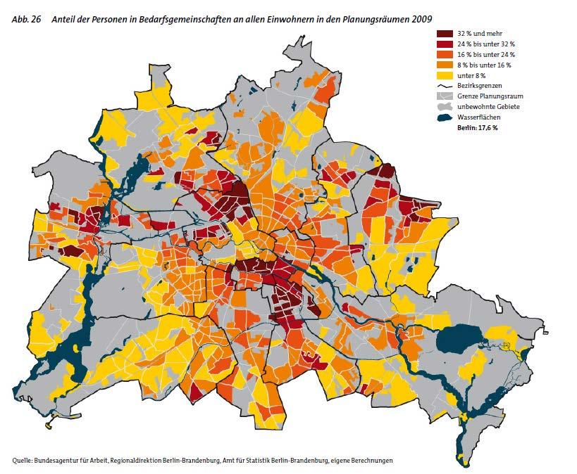 Sozialräumliche Polarisierung in Berlin Transferabhängige Haushalte