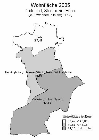 Sozialwohnungen in % der Wohnfläche je Einw.