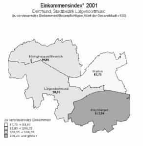 Einzeldarstellung der Stadtbezirke - Lütgendortmund Abbildung 158: Existenzsichernde Hilfen Stadtbezirk