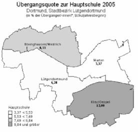 Einzeldarstellung der Stadtbezirke - Lütgendortmund Abbildung 162: Bildung Stadtbezirk