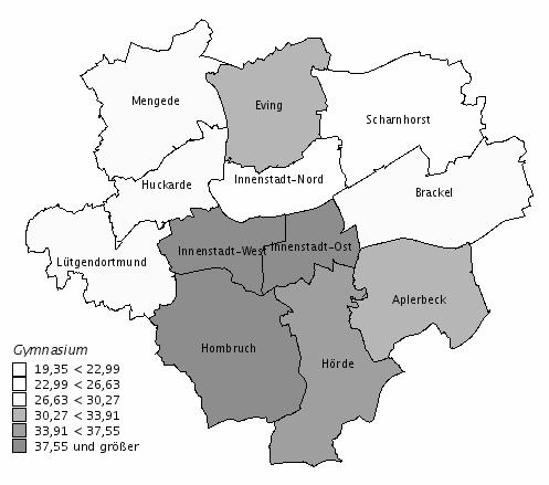Demographische und soziale Struktur Stadt Dortmund, Stadtbezirke 6.7.