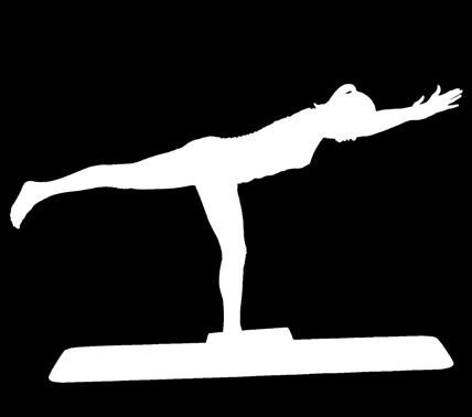 Übung: Stellen Sie sich auf das AIREX Balance-pad Elite und strecken Sie ein Bein gerade nach hinten und gleichzeitig beide Arme nach vorne aus, bis Arme, Rücken und Beine eine waagrechte Linie