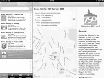 Waren 4 Nr. 13/2012 Stadt Waren (Müritz) präsentiert sich im Rahmen der Müritz-App Streifen und Pfeilen markierte Bäume entdeckt.