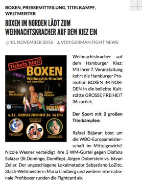 11/2016: German Fight News