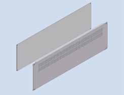 InterMeZo Zubehör 19 Frontplatten Werkstoff: Aluminium 3 mm dick Oberfläche: farblos eloxiert Bestellangaben für 19 -Frontplatte 3 086 513 4