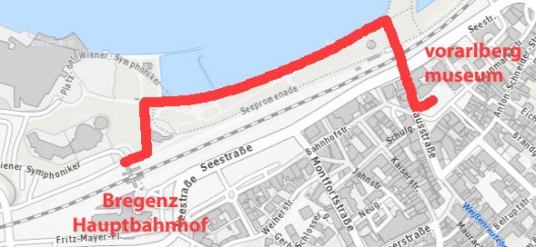 unter anderem: Rathausstraße Bregenz (DI C. Gössler), Flanierzone Götzis (angefragt), Begegnungszone Dornbirn, Innenstadt West (DI St. Burtscher), Begegnungszone Hard (DI B.