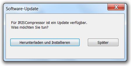 AUTOMATISCHES UPDATE Wenn ein neues Update verfügbar ist, werden Sie jedes Mal aufgefordert, dieses zu installieren.