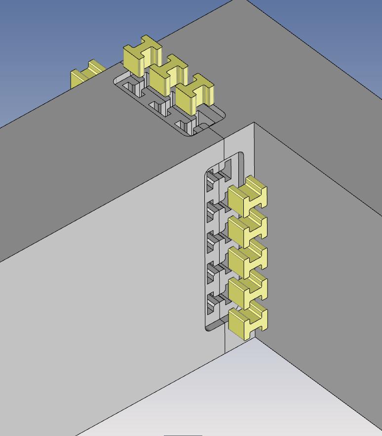 Beispiel einer Supplier Idea Solution for high mechanical solidity Manufacture grooves in subblocks during subblock