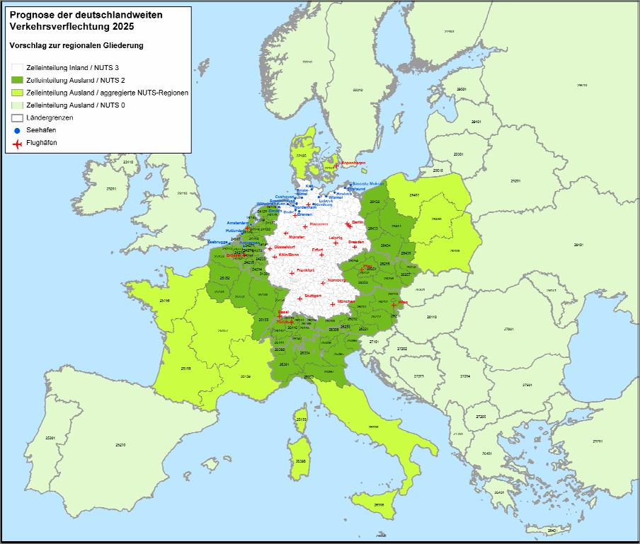 Abbildung 1-3: Regionen im entfernteren Ausland