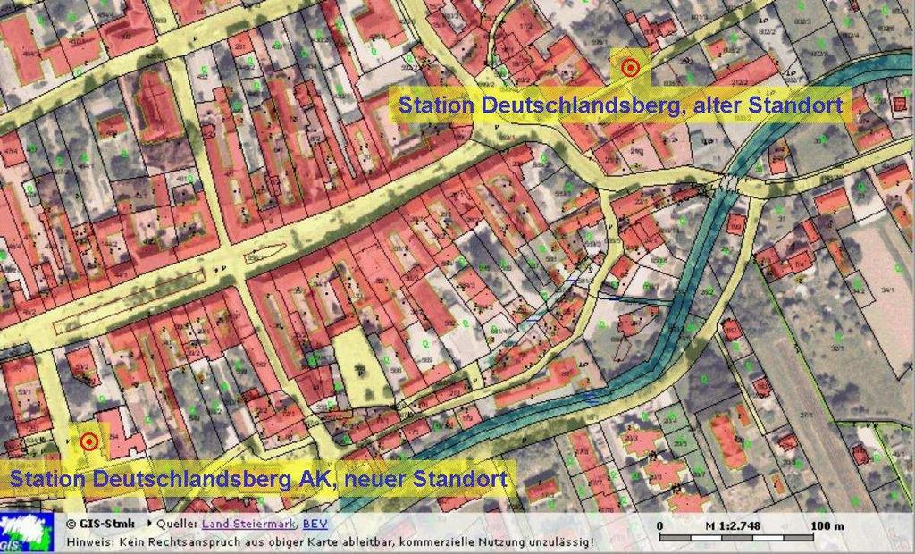Abbildung 55: Stationsstandorte Deutschlandsberg 7.3.