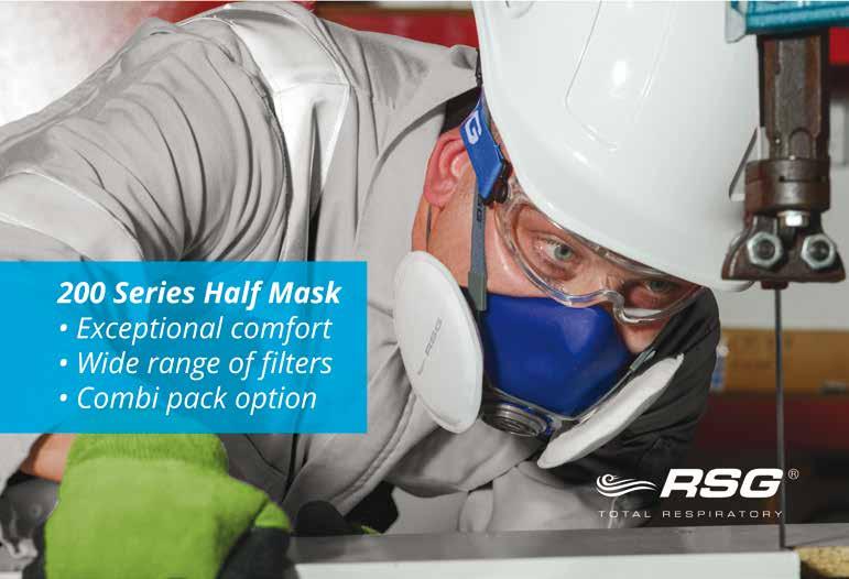 RSG Halbmasken 200 Serien RSG Halbmasken 200 Serien Doppelfilter Leicht zu reinigen Für eine