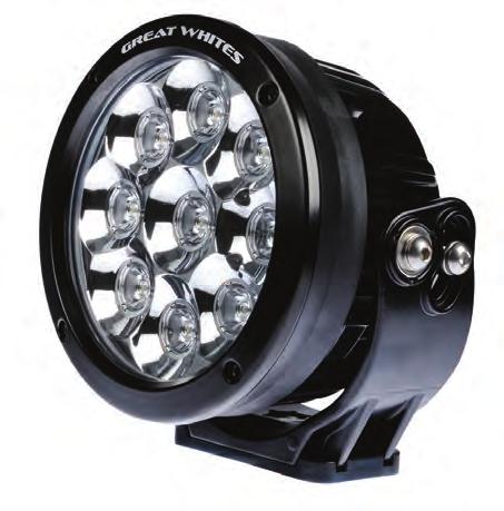 GREAT WHITES RUNDE LED FERNSCHEINWERFER 170 12 LED ROUND FERNSCHEINWERFER