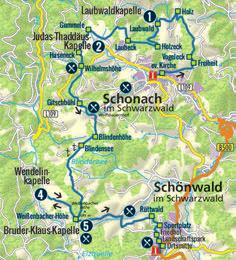 6 7 TOUR 1 Schonach - Schönwald TOUR 2 Schönwald - Furtwangen TOUR 3 Furtwangen - Schönwald TOUR 4 Schönwald - St.