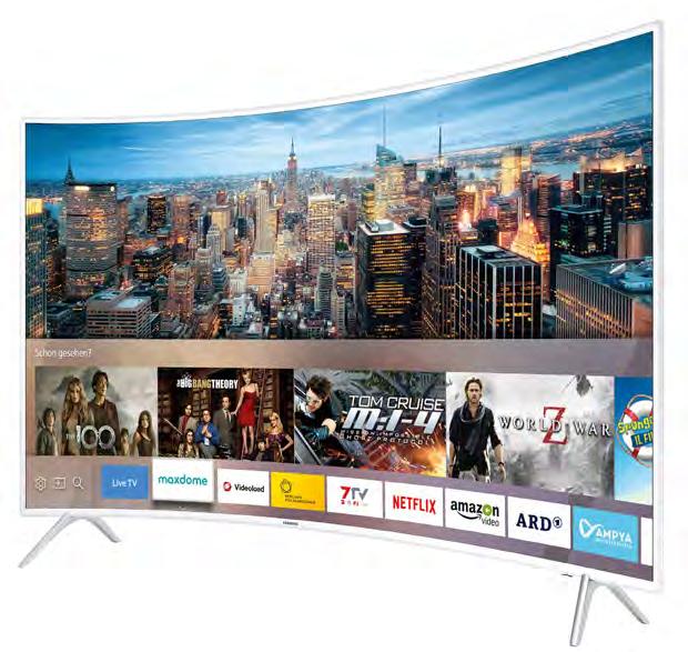 Koop-Vorlage Samsung Smart TV- Curved UHD TV KU6519 Das Samsung Smart TV- 200 erhalten.