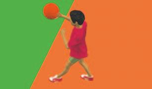 Jedes Kind stößt den mit beiden Händen gehaltenen Medizinball oder die mit einer Hand fixierten Kugel aus einem auf 2 m begrenzten Anlauf.