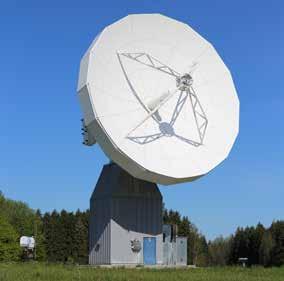 Die Antenne verfügt über ein Cassegrain-Reflektorsystem für einen Frequenzbereich von 18 31 GHz.