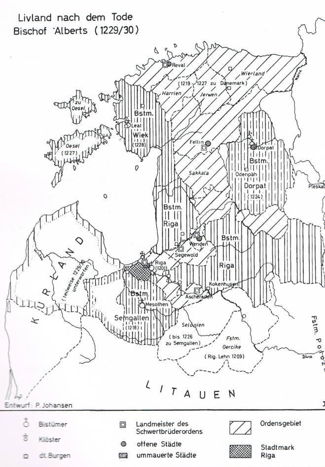 Kriege von Bischof Albert und dem Orden : Unterdessen gingen die Kämpfe um Estland unvermindert weiter.