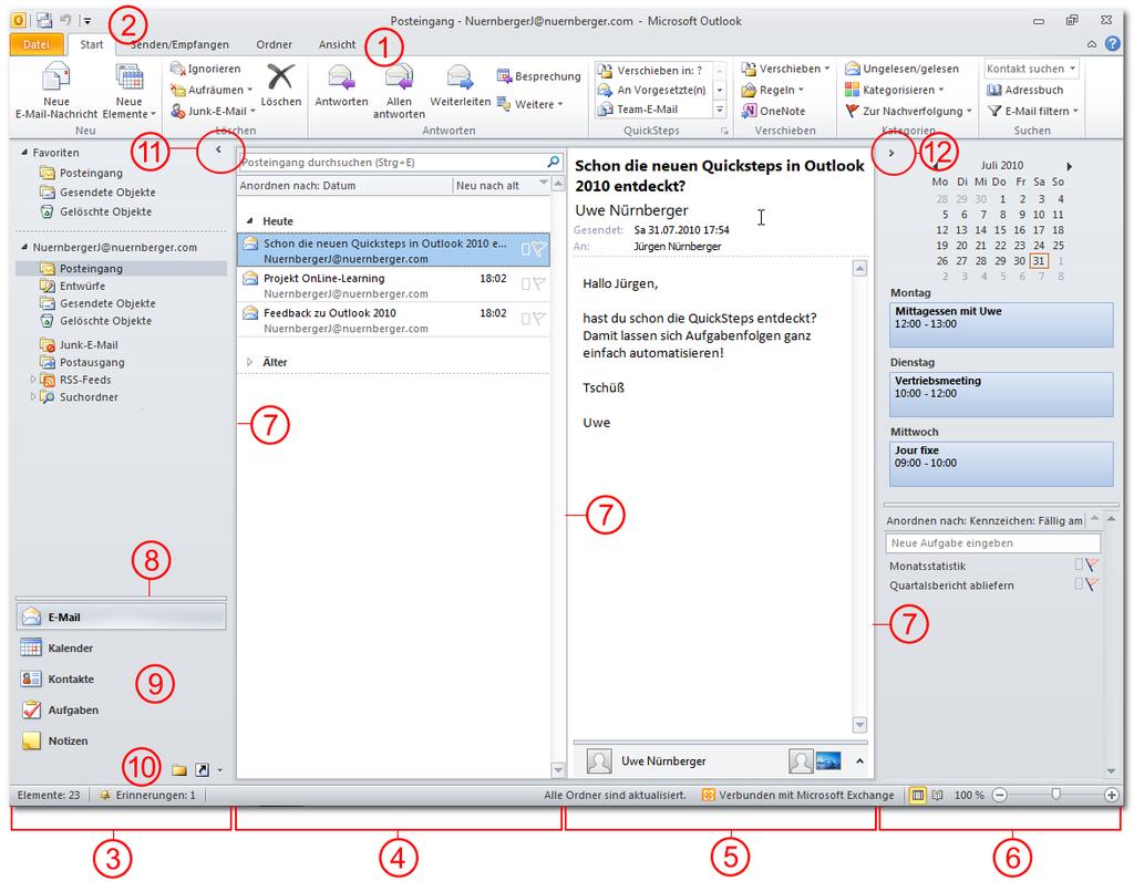 Grundlagen Outlook 2010 effektiv 1 GRUNDLAGEN 1.1. Einführung Outlook zählt zur Gruppe der Personal Information Manager (PIM).